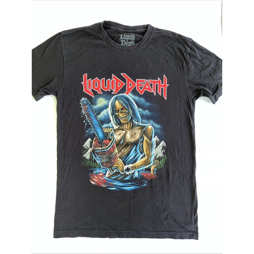 LIQUID DEATH‎  RARE SMALL SHIRT,iron maiden,metallica,slayer,pushead